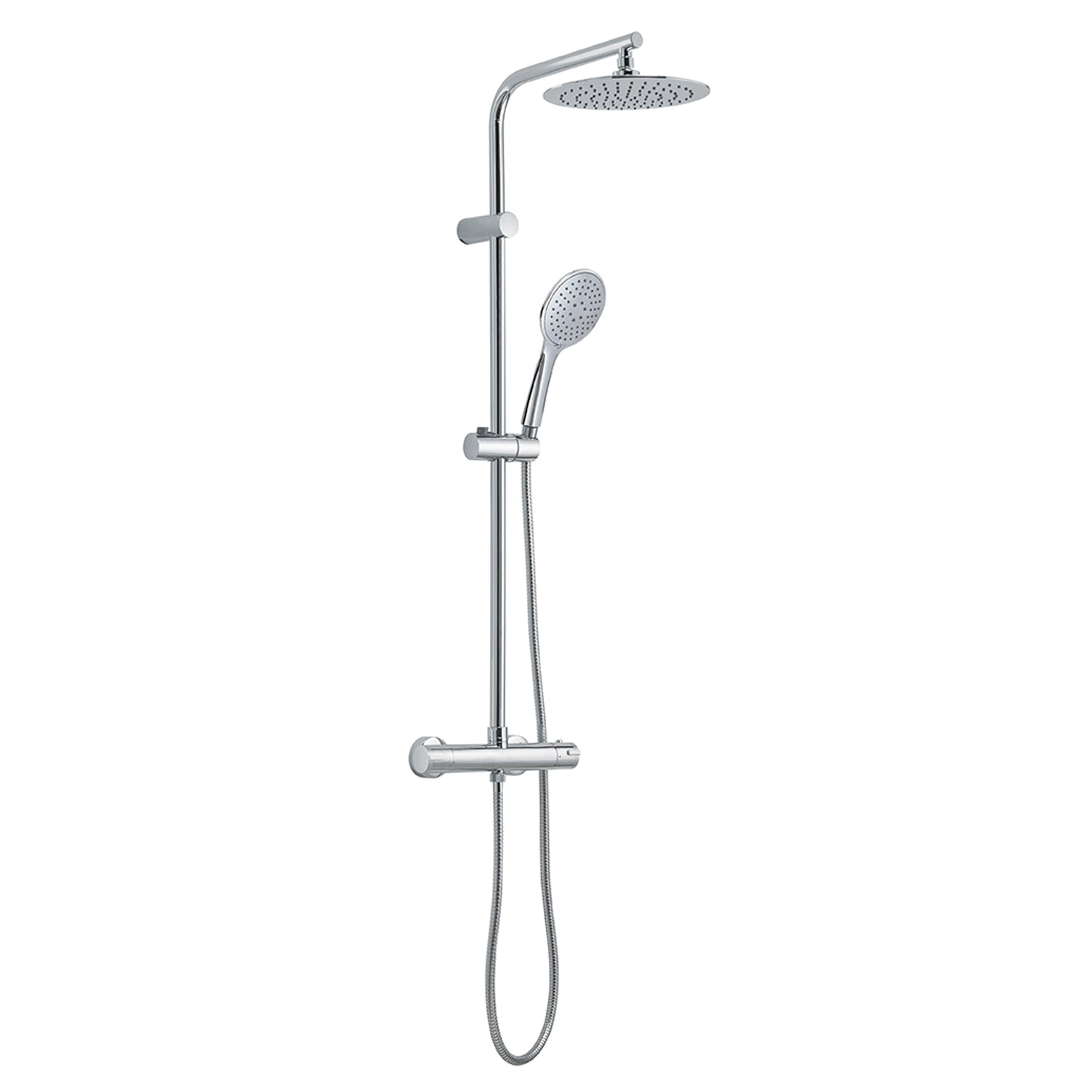 Colonna doccia termostatica 3 getti soffione  23 cm cromato "Easy mix 02"