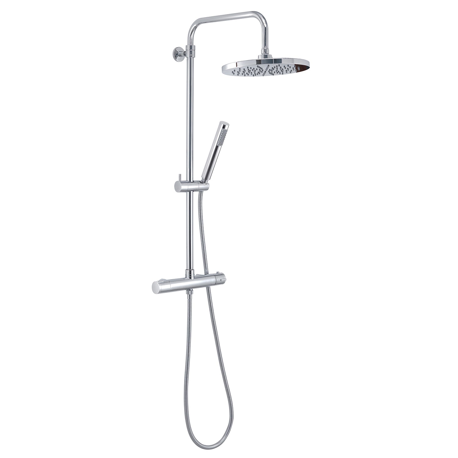 Colonna doccia termostatica 1 getto soffione  25 cm cromato "Star mix 00"