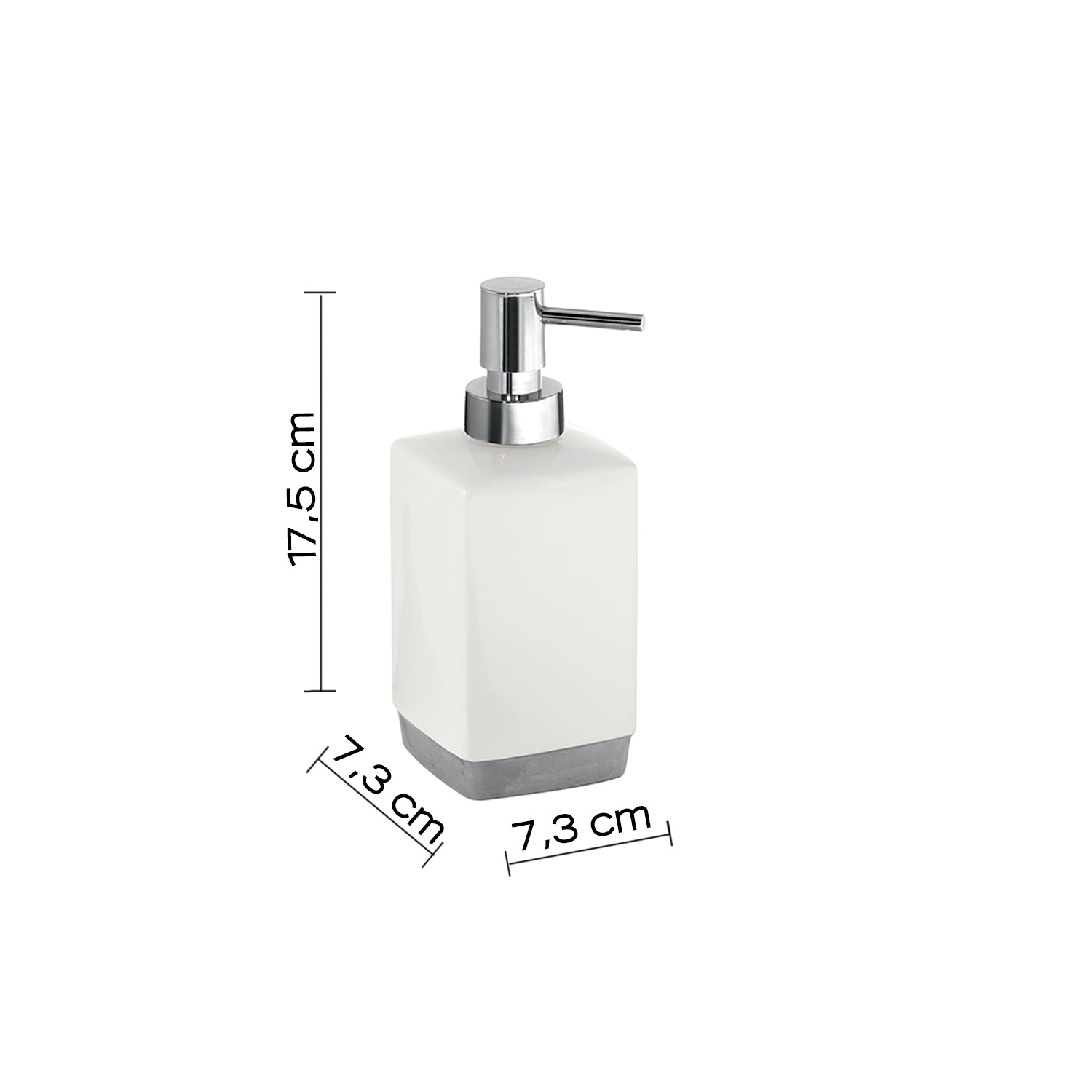 Dispenser sapone bianco "Lucy"