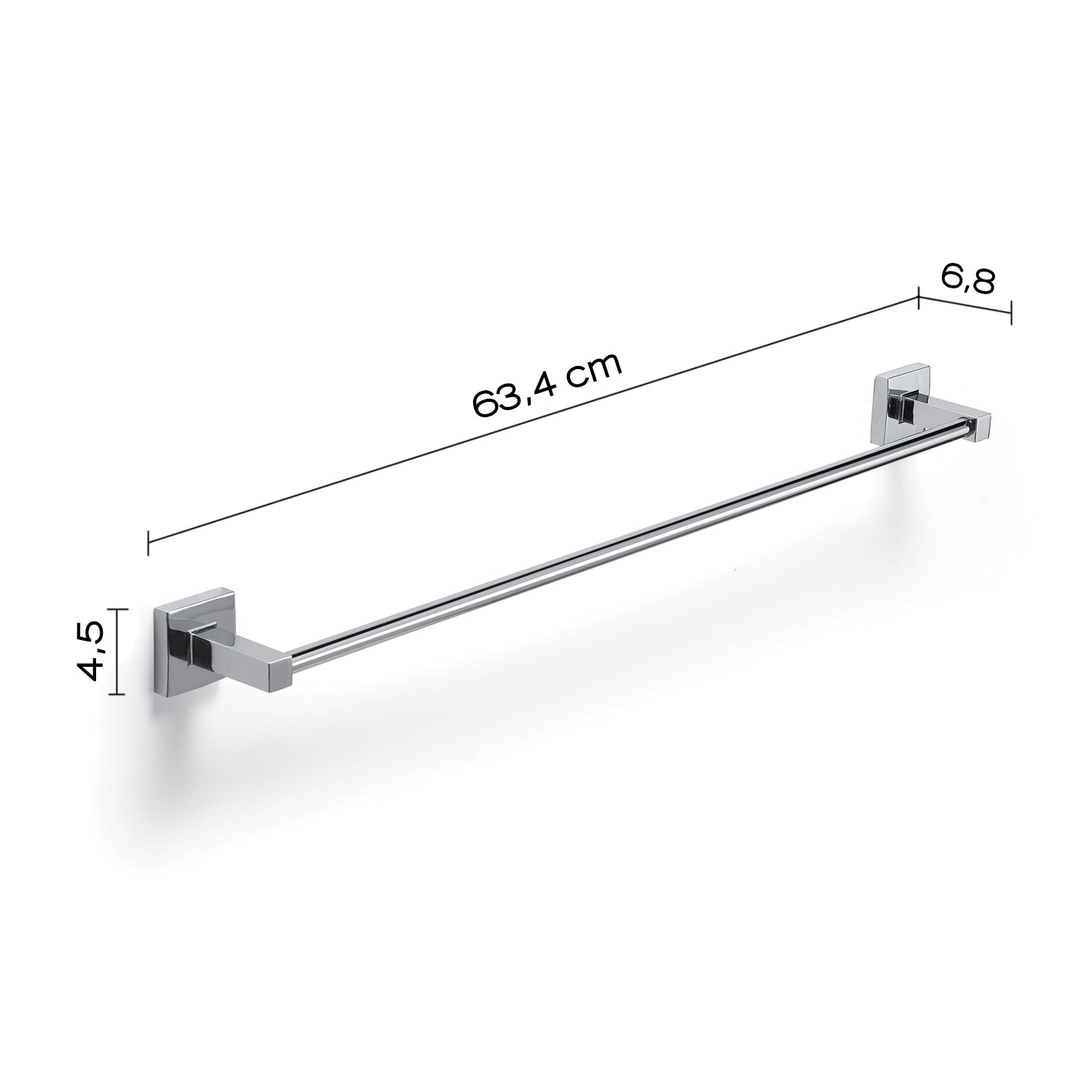 Porta asciugamani 60 cm cromato "Olimpo"