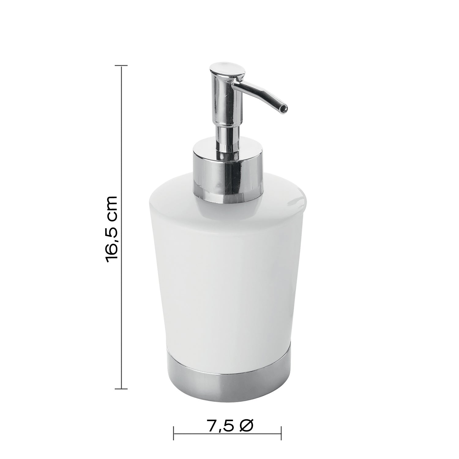 Dispenser sapone bianco "Petunia"