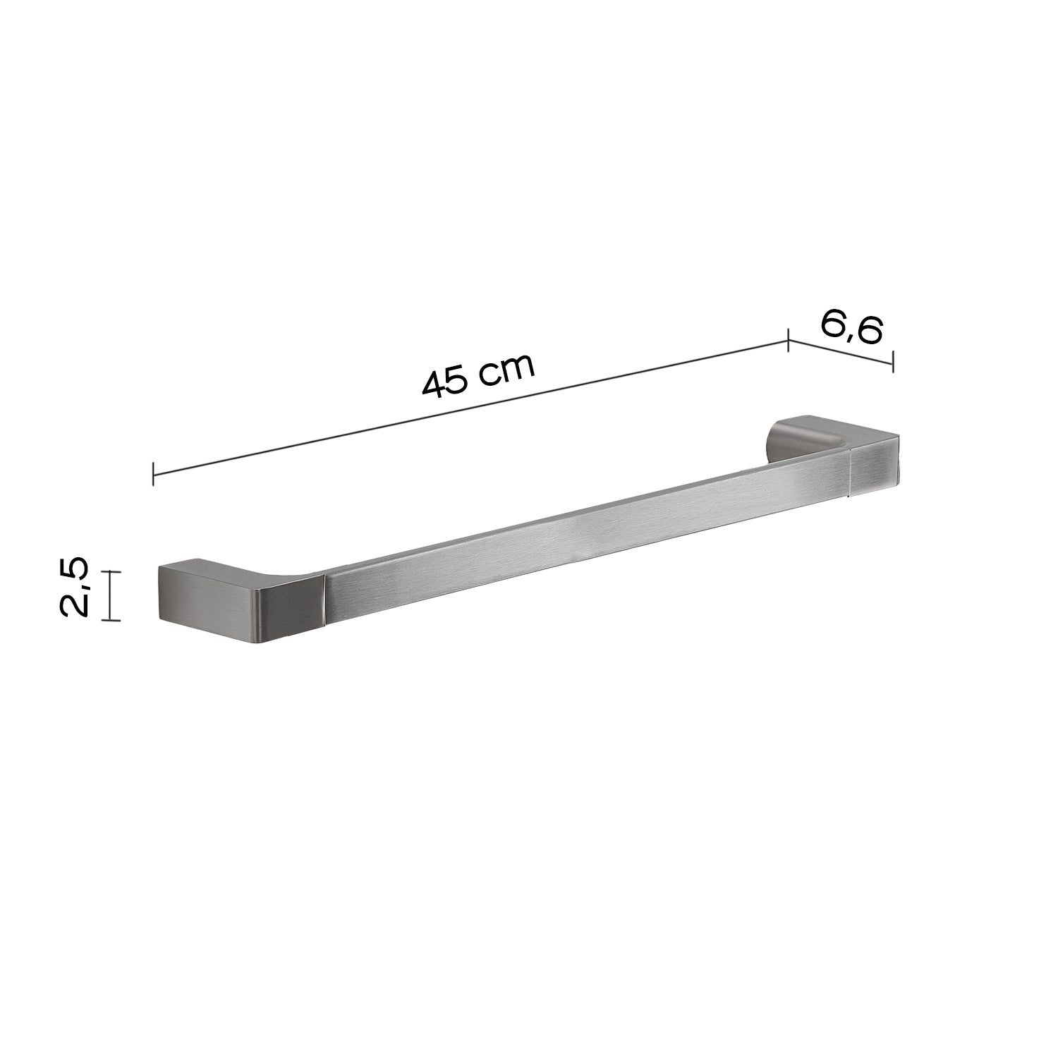 Portasalviette 45 cm spazzolato "Pirenei"