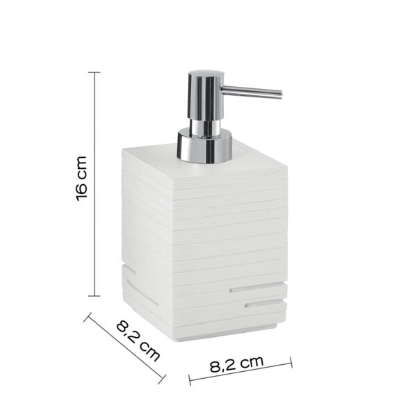 Dispenser sapone bianco "Quadrotto"