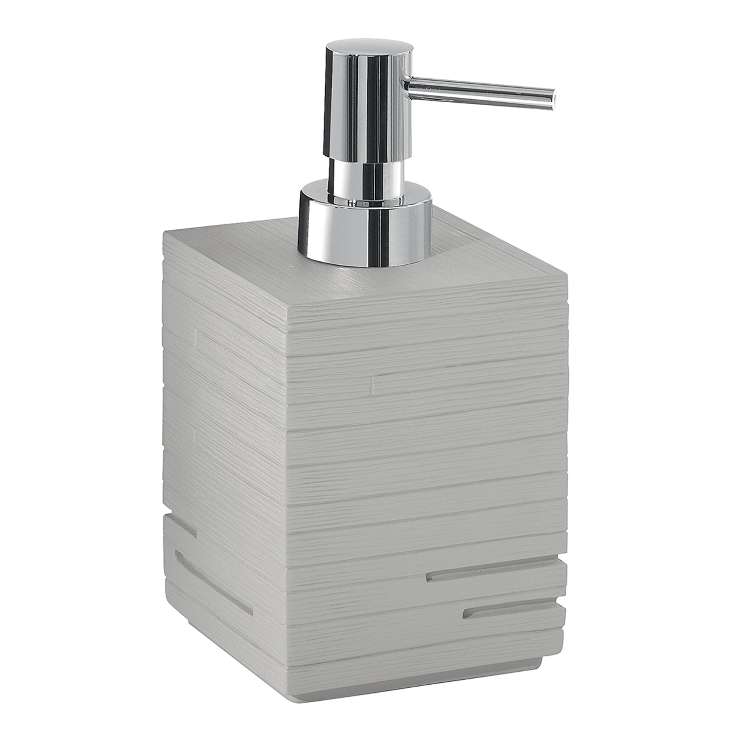 Dispenser sapone grigio "Quadrotto"