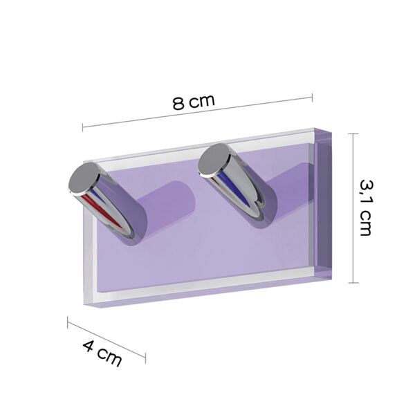 Appendi accappatoio doppio lilla "Rainbow"