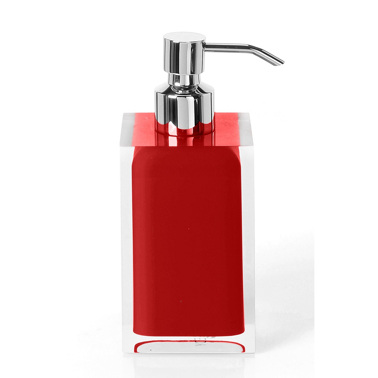 Dispenser sapone rosso "Rainbow"