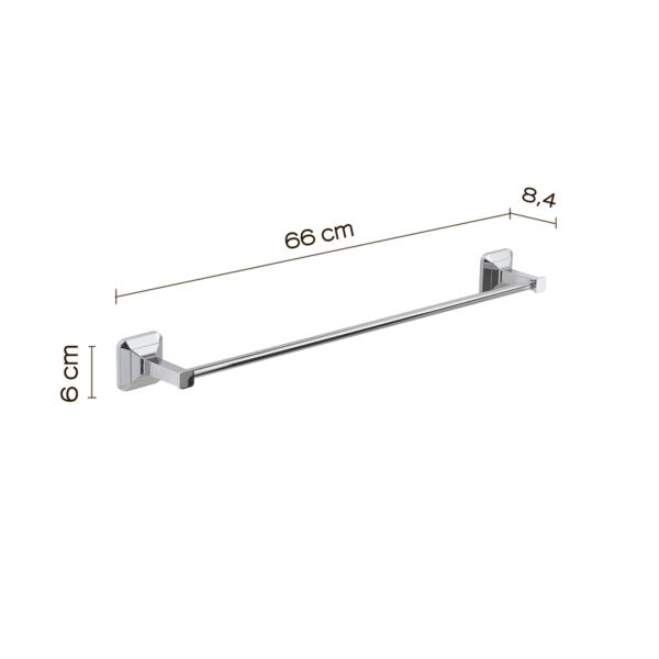 Porta asciugamani 60 cm cromato "Ventus"