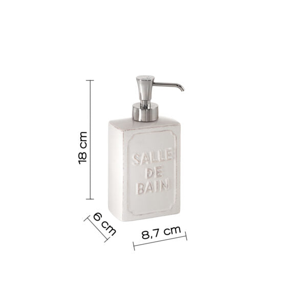 Dispenser sapone bianco "Vivienne"