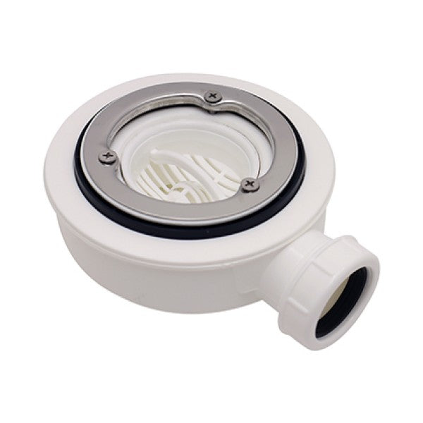 Piletta scarico sifonata ispezionabile e estraibile ribassata altezza 59MM per piatti doccia in marmoresina