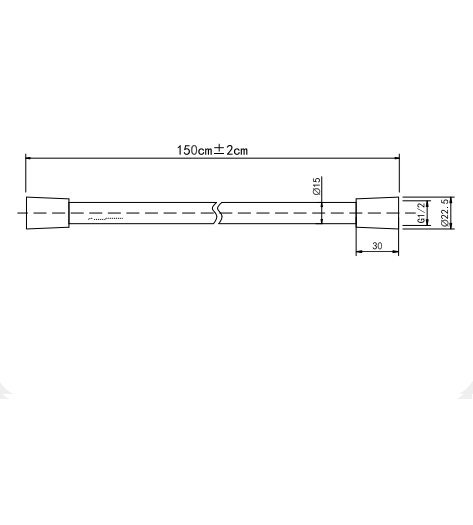 Kit doccia cromato modello "Square"
