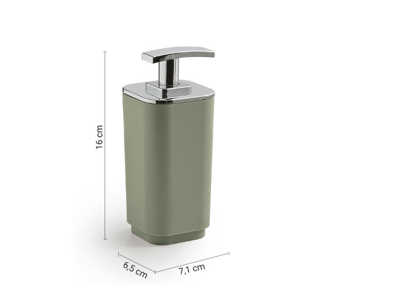 Dispenser sapone verde salvia matt "Seventy Ekopla' "