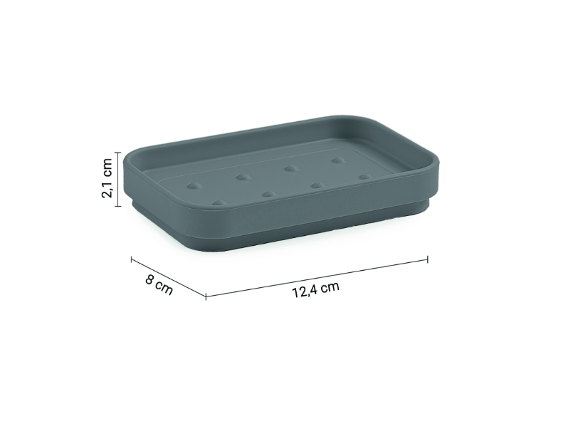 Porta sapone grigio matt "Seventy matt"