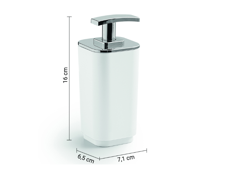 Dispenser sapone bianca matt "Seventy matt"