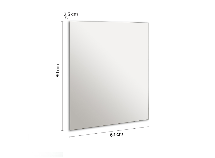 Specchio 60x80 cm con luci a led "Anthony"