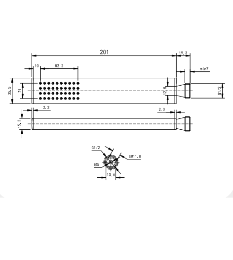 Kit doccia cromato modello "Square"