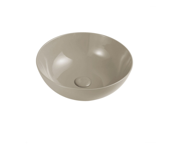 Lavabo da appoggio in ceramica sabbia 33 cm MOD. LVA01