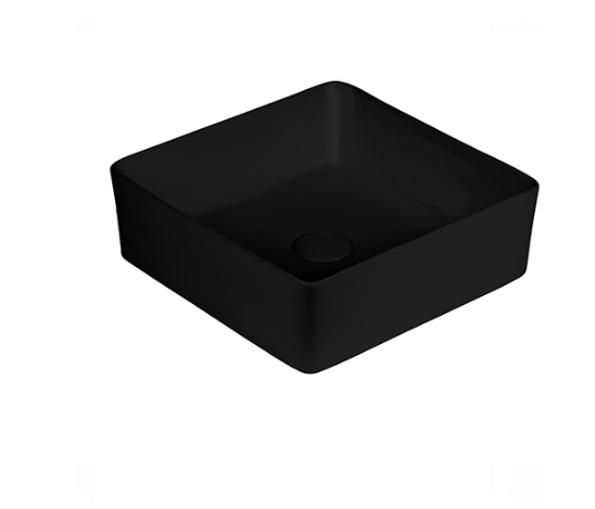Lavabo da appoggio nero opaco in ceramica MOD. LVM05