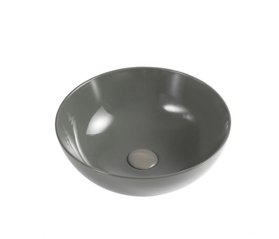Lavabo da appoggio in ceramica grigio 33 cm MOD. LVA02