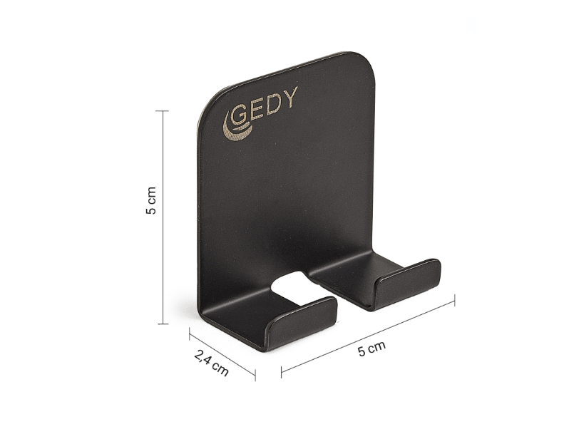 Gancio per tergivetro nero matt "Odino"