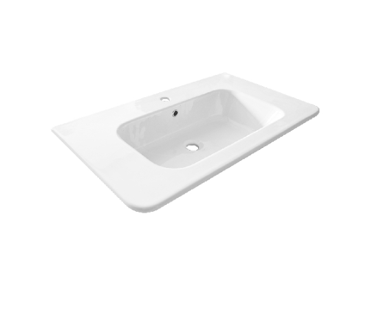 Lavabo in ceramica bianco  61 x 46 cm MOD. LC26
