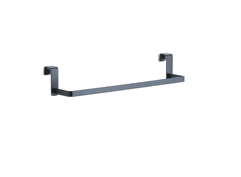 Porta asciugamani per sopra porta e mobile da bagno gun metal "Tosca"