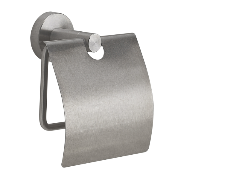 Porta rotolo coperto spazzolato "Project"