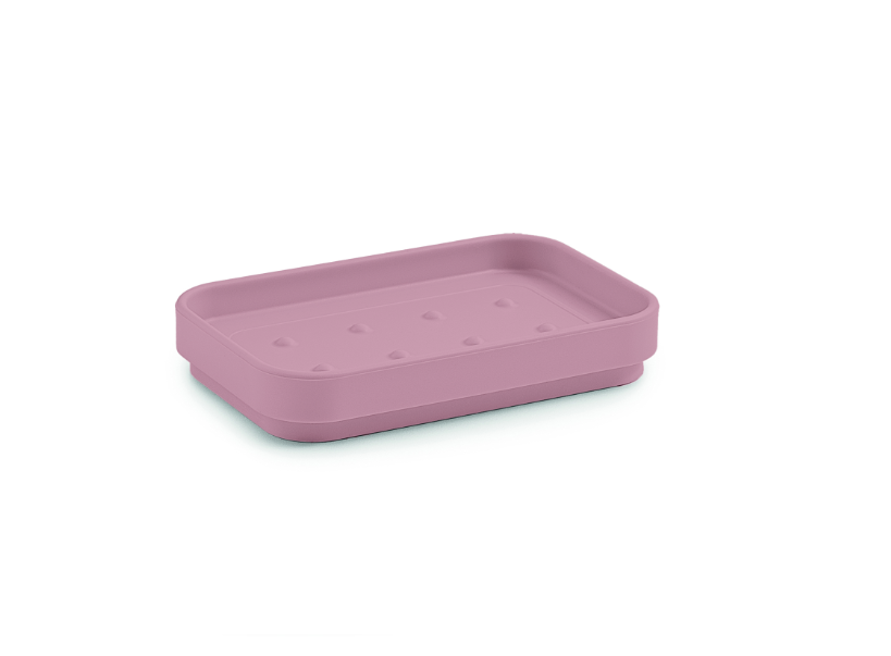 Porta sapone rosa matt "Seventy matt"