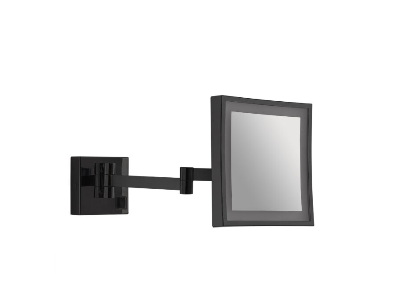 Specchio ingraditore nero "Nina"