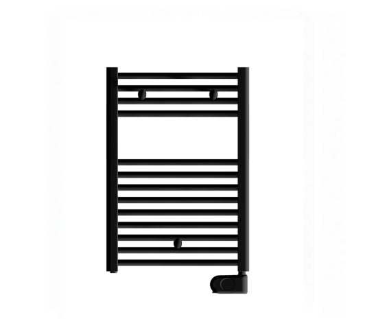 Termoarredo elettrico nero h 700 mm con termostato tekno digit L. 500 mm - W 400