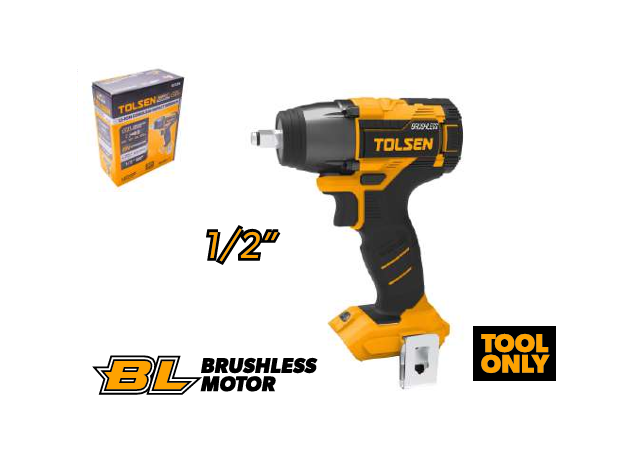 Corpo avvitatore ad impulsi  brushless attacco quadro 1/2" "Tolsen"