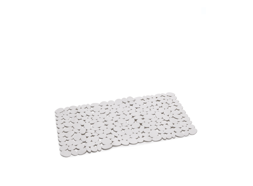 Tappeto antiscivolo doccia 70x35 - PVC bianco matt "Rio"