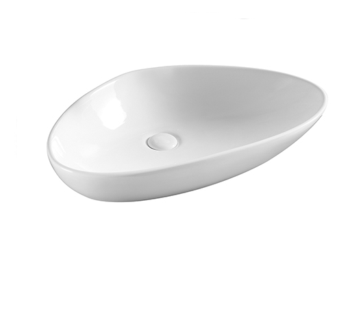 Lavabo in ceramica bianco 58 X 38.5 cm MOD. LA35