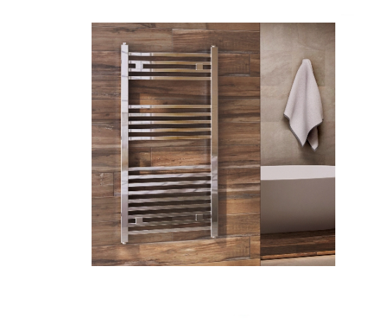 Termoarredo design cromato tubi quadrati H 1000 x Int. 470 (mm)