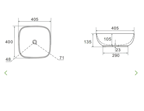 Lavabo da appoggio nero opaco in ceramica diam. 40 x 40,5 cm MOD. LVM03
