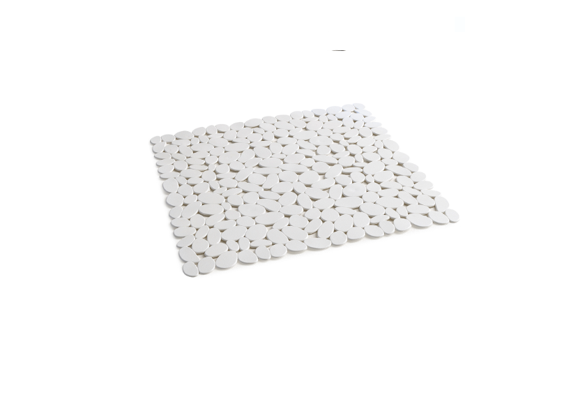Tappeto antiscivolo doccia 51x51 - PVC bianco matt "Rio"