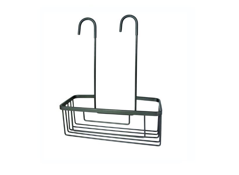 Portaoggetti doccia gun metal "Ottaviano"