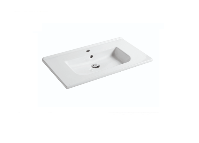 Lavabo in ceramica bianco 100 x 46 cm MOD. LC31