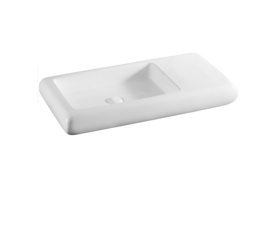Lavabo in ceramica bianco 80 X 42 cm MOD. LA33