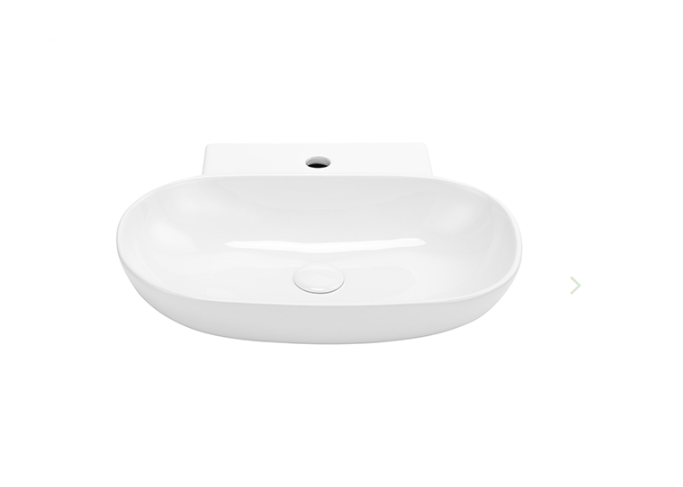 Lavabo a parete in ceramica bianco 57 x 40 cm MOD. LP94