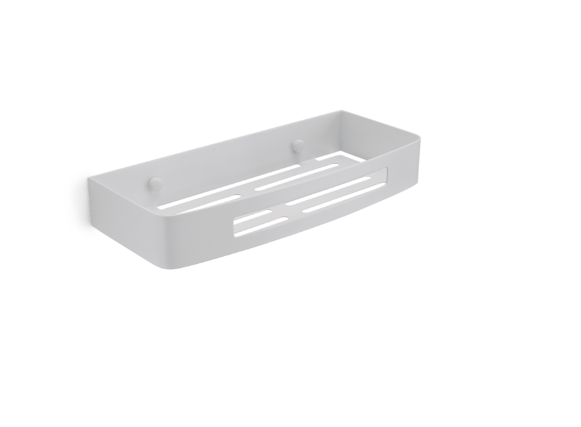 Portaoggetti doccia bianco matt "Nerva"