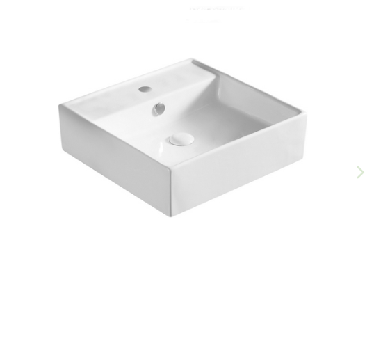 Lavabo in ceramica quadrato bianco 38 X 38 cm MOD. LA41