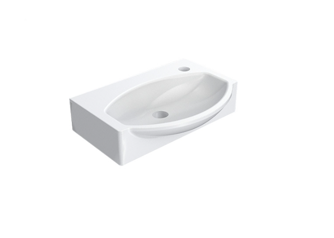 Lavabo a parete in ceramica bianco 41X30 cm MOD. LP96