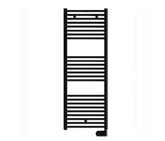 Termoarredo elettrico nero opaco h 1385 mm con termostato tekno digit   L. 500 mm - W 700
