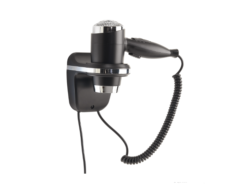 Phon 1600 w con supporto a parete nero matt "Libeccio"