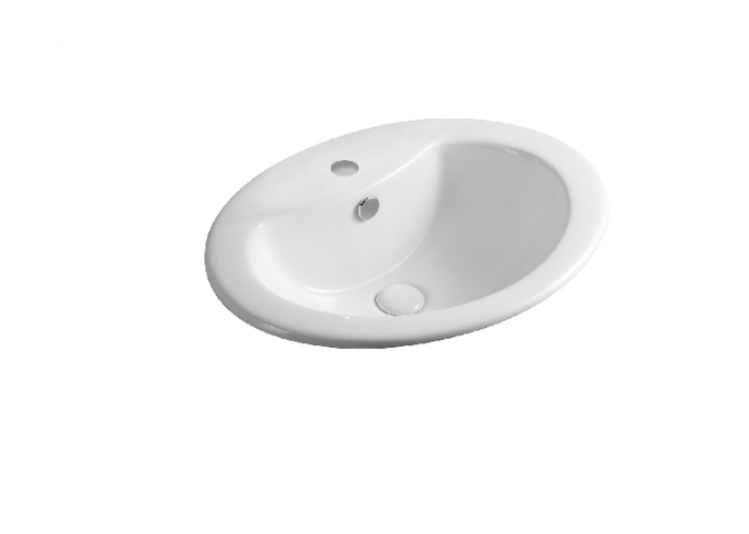 Lavabo soprapiano in ceramica bianco 56 X 46 cm MOD. LS66