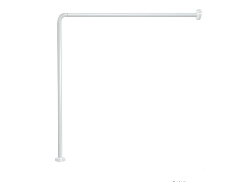 Asta angolare bianca 78x78