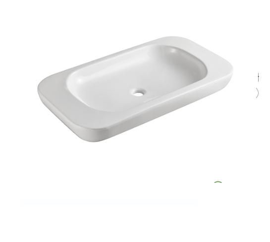 Lavabo in ceramica bianco 81 X 46,5 cm MOD. LA68