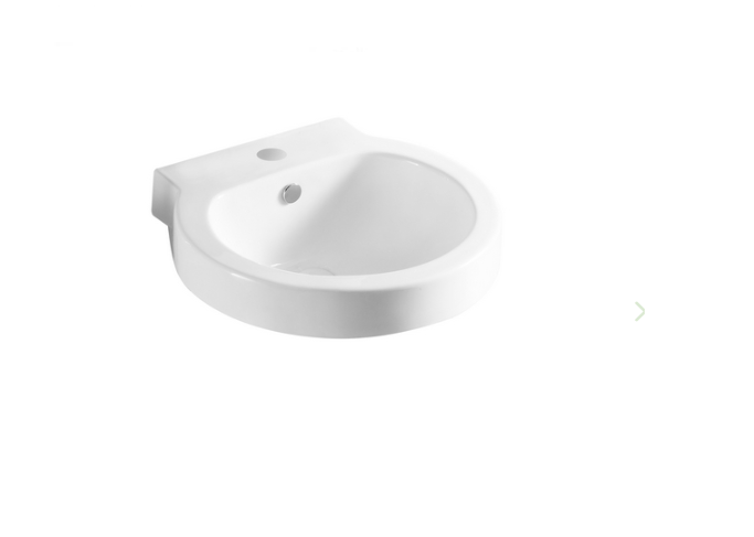 Lavabo a parete in ceramica bianco 51.5 X 49.5 cm MOD. LP93