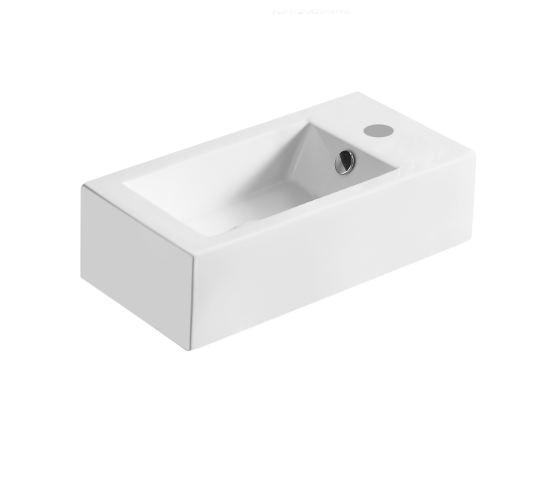 Lavabo in ceramica bianco destro 50 X 25.5 cm MOD. LA47