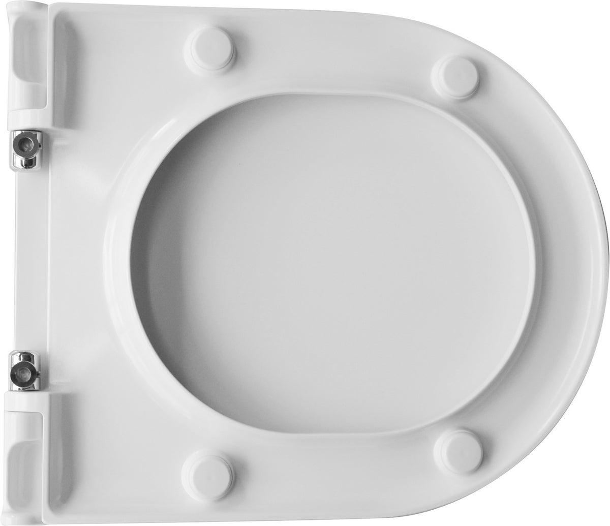 Tavoletta wc resort slim con soft closing 45,2x35x12-22 cm